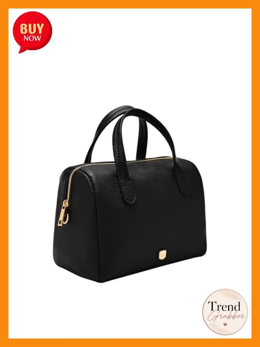 Genuine Leather Satchel Crossbody Bag with Adjustable Strap